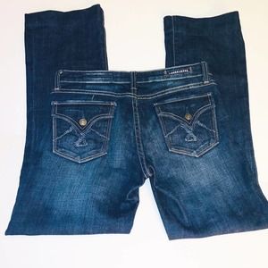 Vigoss Bootcut Jeans  Dark Wash Stretch Denim Blue Size 7